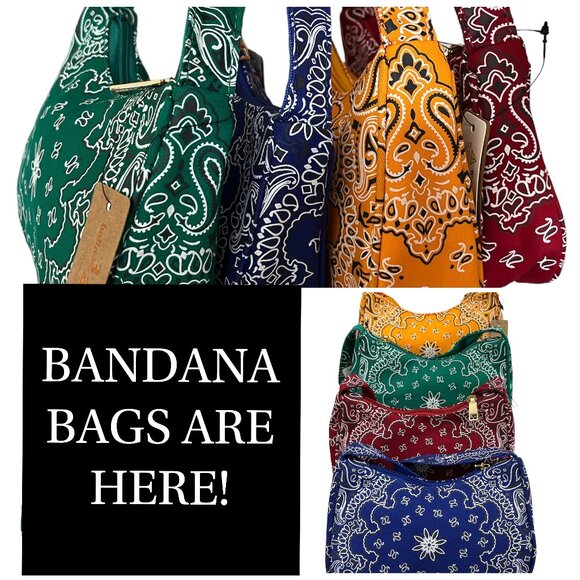 Classic Bandana Paisley Print SM Shoulder Handbag - NWT - 4 Colors Avail. - Picture 1 of 16